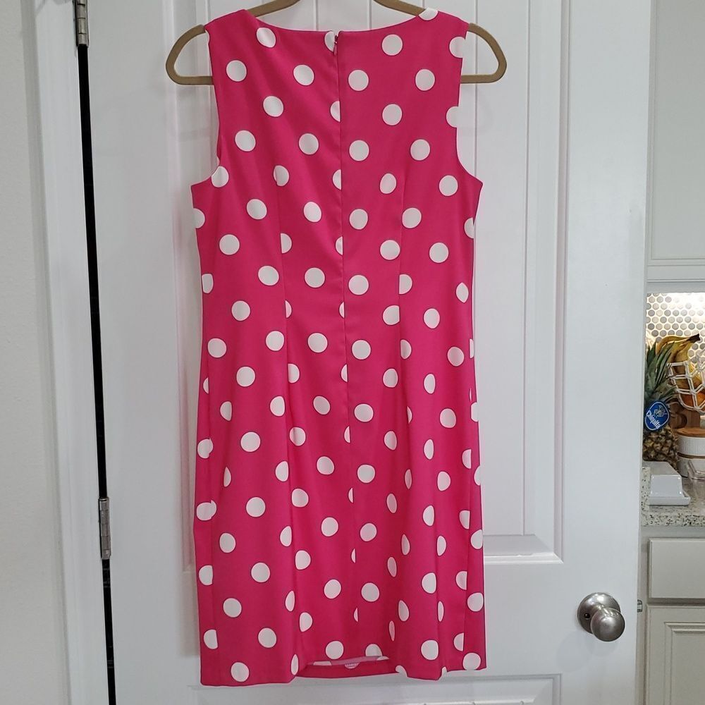 ALYX Pink and White Polkadot Sheath Dress, SIZE 8 - Picture 5 of 6